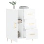 Credenza 69,5x34x90 cm in Legno Multistrato Bianco Lucido