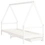 Giroletto Bambini con Cassetti Bianco 90x190 cm Massello Pino