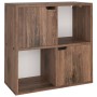 Libreria Rovere Fumo 60x27,5x59,5 cm in Legno Multistrato