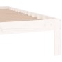 Giroletto Bianco in Legno Massello 75x190 cm Small Single