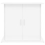 Supporto Acquario 81x36x73cm in Legno Multistrato Bianco Lucido