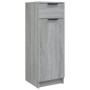 Armadietto Bagno Grigio Sonoma 32x34x90 cm in Legno Multistrato