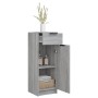 Armadietto Bagno Grigio Sonoma 32x34x90 cm in Legno Multistrato