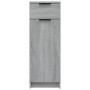 Armadietto Bagno Grigio Sonoma 32x34x90 cm in Legno Multistrato