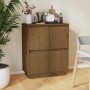 Credenza Marrone Miele 60x34x75 cm in Legno Massello di Pino