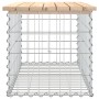 Panca Giardino Design Gabbione 83x44x42 cm Legno Massello Pino