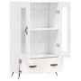 Credenza Bianco Lucido 69,5x31x115 cm in Legno Multistrato