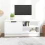 Mobile Porta TV Bianco 80x35x36,5 cm in Legno Multistrato