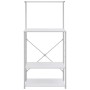 Mobile per Microonde Bianco 60x39,6x123 cm Legno Multistrato