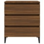 Credenza Rovere Marrone 60x35x69 cm in Legno Multistrato