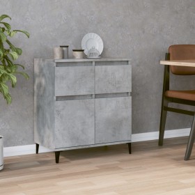 Credenza Grigio Cemento 60x35x70 cm in Legno Multistrato