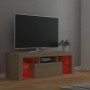 Mobile Porta TV con Luci LED Rovere Sonoma 120x35x40 cm