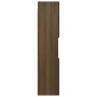 Mobile da Bagno Rovere Marrone 30x30x130cm in Legno Multistrato