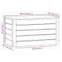 Contenitore Portaoggetti Miele 59,5x36,5x33cm Massello di Pino