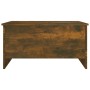 Tavolino Salotto Rovere Fumo 80x55,5x41,5 cm Legno Multistrato