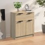 Credenza Rovere Sonoma 60x30x70 cm in Legno Multistrato