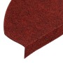 Tappetini Autoadesivi per Scale 15 pz 65x22,5x3,5 cm Rossi