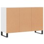 Credenza Bianca 103,5x35x70 cm in Legno Multistrato