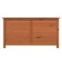 Box Cuscini da Esterno Marrone 100x50x56cm Legno Massello Abete