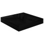 Scaffali a Parete 4 pz Nero Lucido 23x23,5x3,8 cm in MDF