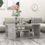 Tavolino Salotto Grigio Cemento 100x50x40 cm Legno Multistrato