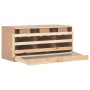 Casetta Cova per Galline 3 Scomparti 96x40x65cm Legno di Pino