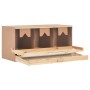 Casetta Cova per Galline 3 Scomparti 96x40x65cm Legno di Pino