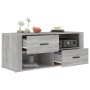 Mobile TV Grigio Sonoma 100x35x40 cm in Legno Multistrato