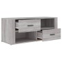 Mobile TV Grigio Sonoma 100x35x40 cm in Legno Multistrato