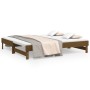 Dormeuse Estraibile Miele 2x(90x190) cm Legno Massello di Pino