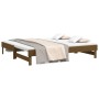 Dormeuse Estraibile Miele 2x(90x190) cm Legno Massello di Pino