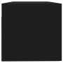 Mobile Pensile Nero 100x36,5x35 cm Legno Multistrato