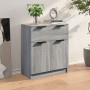 Credenza Grigio Sonoma 60x30x70 cm in Legno Multistrato