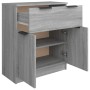 Credenza Grigio Sonoma 60x30x70 cm in Legno Multistrato