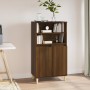 Credenza Rovere Marrone 60x36x110 cm in Legno Multistrato