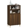 Credenza Rovere Marrone 60x36x110 cm in Legno Multistrato