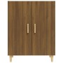 Credenza Rovere Marrone 70x34x90 cm in Legno Multistrato