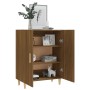 Credenza Rovere Marrone 70x34x90 cm in Legno Multistrato