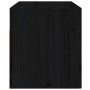 Comodino a Muro Nero 50x36x40 cm
