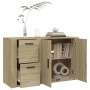 Credenza Rovere Sonoma 100x33x59,5 cm in Legno Multistrato