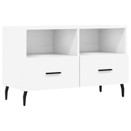 Mobile Porta TV Bianco 80x36x50 cm in Legno Multistrato