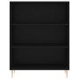 Libreria Nera 69,5x32,5x90 cm in Legno Multistrato