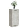 Credenze 2 pz Grigio Cemento 30x30x70 cm in Legno Multistrato