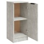 Credenze 2 pz Grigio Cemento 30x30x70 cm in Legno Multistrato