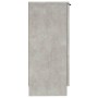 Credenze 2 pz Grigio Cemento 30x30x70 cm in Legno Multistrato