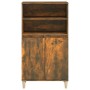 Credenza Rovere Fumo 60x36x110 cm in Legno Multistrato