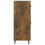 Credenza Rovere Fumo 69,5x34x90 cm in Legno Multistrato