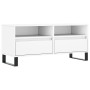 Mobile Porta TV Bianco 100x34,5x44,5 cm in Legno Multistrato