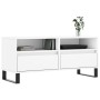 Mobile Porta TV Bianco 100x34,5x44,5 cm in Legno Multistrato