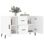 Credenza Bianca 100x36x60 cm in Legno Multistrato